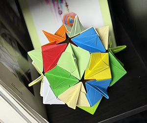 Chromatic Star Cluster Polyhedra Origami